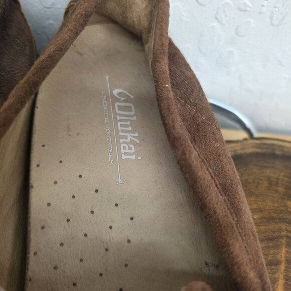 Olukai Mens 10.5 Lokahi Driving Moccasin Shoes Suede Slip On Loafer Casual - Picture 3 of 7